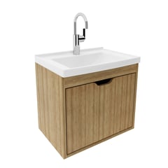 GENERICO - Mueble de baño con lavamanos Graz - Almendra