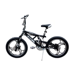 BOX BIKE - Bicicleta BMX con Suspensiones Aro 20 - Negro