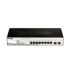 D LINK - D-LINK SWITCH 8 PORTS GIGABYTE 2 PORTS POE P/N: DGS-1210-10P