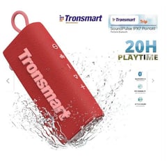 TRONSMART - Parlante Bluetooth Trip - Rojo IPX7- 20hrs musica