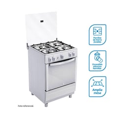 COLDEX - COCINAS - CX621 4 QUEMADORES INOX