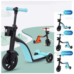 GENERICO - Scooter Bicicleta 3 en 1 Triciclo Corre Pasillos para Niños