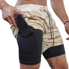 EPAUS - Short 2 en 1 Deportivo para Hombre