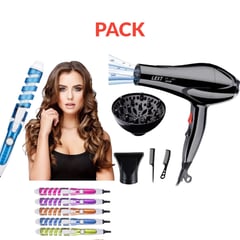 OEM - Secadora de Cabello 5000 Watts con Accesorios + Rizador de Cabello