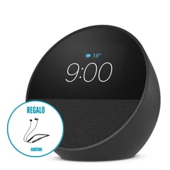 AMAZON - ECHO SPOT MODELO 2024 NEGRO + REGALO