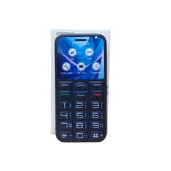 IPRO - Celular Basico F183S 4G Boton SOS Adulto Mayor Azul Oscuro