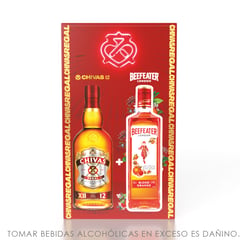 BEEFEATER - CHIVAS REGAL 12 AÑOS 700ML+BEEFEATER BLOOD ORANGE 700ML