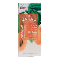 BAKAU - Chocolate Sin Azúcar Bakáu 86% Cacao Monk Fruit x 50g