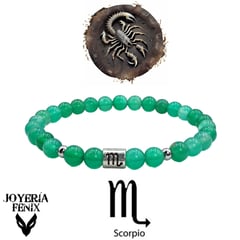 JOYERIA FENIX - Pulsera Zodiacal Piedra Natural 6mm - Joyería Fénix