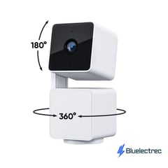 WYZE - Cámara de seguridad 360° Visión de noche a color Wi-Fi - Cam Pan v3