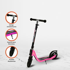 CUZKA - Scooter Lineal para Niños «PIAGIO» Pink