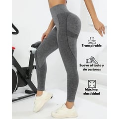 GENERICO - Leggings Deportivo Mujer - Tiro Alto Push Up