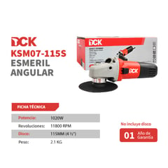 DCK - ESMERIL ANGULAR 1020W