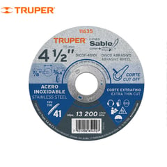 TRUPER - Disco 4-12″ corte de acero inoxidable