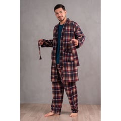 SOÑALIERE - Bata de Cama para Hombre Micropolar