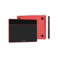 XP PEN - Tableta Gráfica XP-Pen Deco Fun XS Rojo, 4,8 x 3 Pulgadas