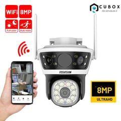 OEM - Camara Ip Wifi PTZ Triple Lente 360 Exterior Sirenas Alarma