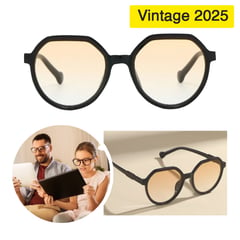 GENERICO - Lentes de Descanso Vintage Retro Coreano Unisex Degradado Montura Negr