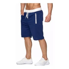 BELCHERCC5 - Pantalones cortos de deporte para hombre con bolsillos con cremallera