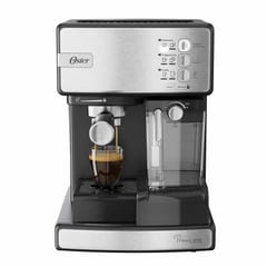 OSTER - Cafetera Automática Espresso Prima Latte BVSTEM6603SS-Plateado