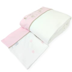 BABY MERINOS - Set de Sabanas Algodón Cama Cuna 1pz o 15pz Niña Aves - BDR