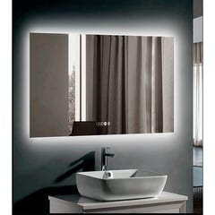 GENERICO - ESPEJO SMART PREMIUM - LUZ RETROILUMINADA - HORIZONTAL 100 X 80 CM