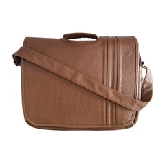 GENERICO - Maletin Renzo Camel Casual Hombre Portalaptop 14pulg Oficio 35x28x7 Cuero Liso