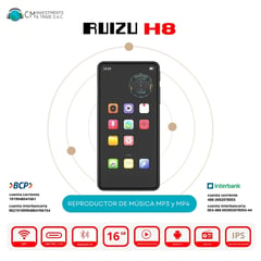 GENERICO - Reproductor MP3/MP4 RUIZU H8 Wifi / Android 5.1