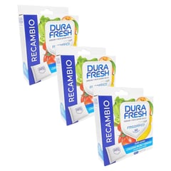 GENERICO - Repuesto absorbente de olores DURAFRESH x 3 und