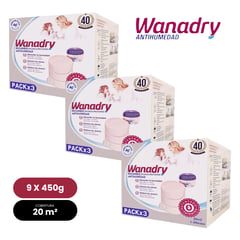 GENERICO - Repuesto antihumedad WANADRY pack x 9 Tabletas