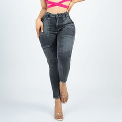 BENCUS JEANS - Pantalón Skinny Cargo Jeans Mujer