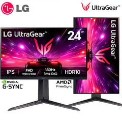 LG - Monitor UltraGear 24GS65F-B 24 IPS FHD 180Hz 1ms G-Sync