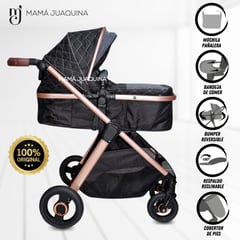 BABY - Coche Moisés de Lujo «KENNEDY II» Edición Limitada Black