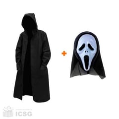 GENERICO - Disfraz Halloween Traje Scream Talla M Máscara GhostFace