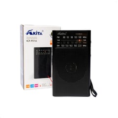 AKITA - Radio Portatil P216 3 Bandas FM/AM/SW Entrada Jack 3.5mm