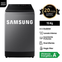 SAMSUNG - LAVADORA - WA15CG5441BDPE 15KG GRIS OSCURO