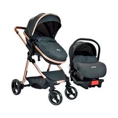 PRIORI - Coche Para Bebe Tipo Moises Mike Travel System Negro