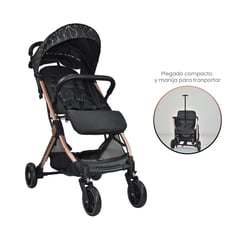 PRIORI - Coche Maleta Compacto Para Bebe Argus Negro Plateado