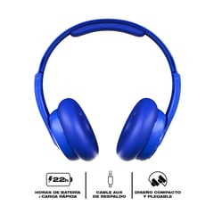 SKULLCANDY - Audífonos Cassette Bluetooth Azul