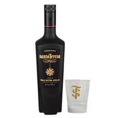 SANTA TERESA - Ron Extra Añejo Linaje Botella 750ml + 6 Vasos