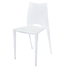 ARKIMUEBLES - Silla de polipropileno modelo Valerie blanco