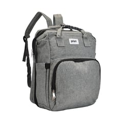 PRIORI - Mochila Pañalera Para Bebe 3 en 1 PS 1001 Gris