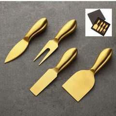 GENERICO - Set 4 Utensilios Golden Para Tablas de Queso & Charcuteria