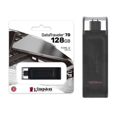 KINGSTON - Memoria Usb Tipo C 128gb Flash Datatraveler Usb 3.2