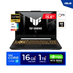 LAPTOP TUF Gaming F15 15,6 " FHD 144Hz Core i7-12700H 4,70GHz 16GB DDR4 1TB RTX3050 4GB FREEDOS