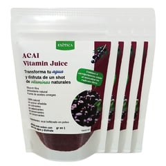 EXOTICA - Acai Liofilizado en polvo - 4 pack x 40 gr c/u