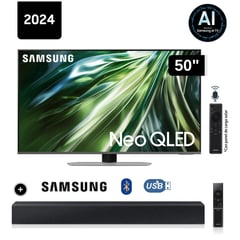 SAMSUNG - Televisor 50 Neo Qled 4K QN50QN90DAGXPE + Soundbar HW C400