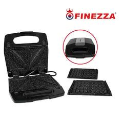 FINEZZA - Sandwichera Waflera FZ-820WS Placas Intercambiables