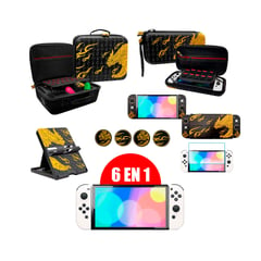 GENERICO - Superkit De Viaje M Hunter Compatible Nintendo Switch Oled 6 en 1