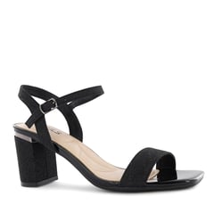 IMPULS - Sandalia con Taco Mujer Meja09 Negro Pu